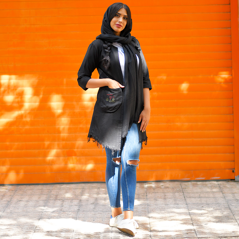 مانتو دخترانه الياف مدل ZOHA