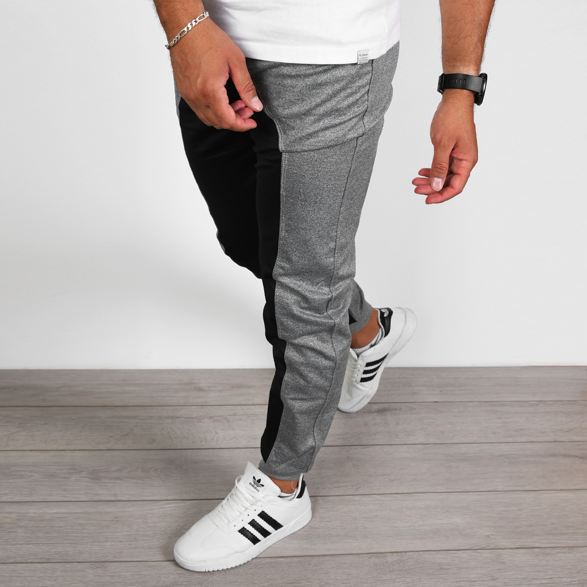 اسلش مردانه طوسی تیره مدل GSS(T)