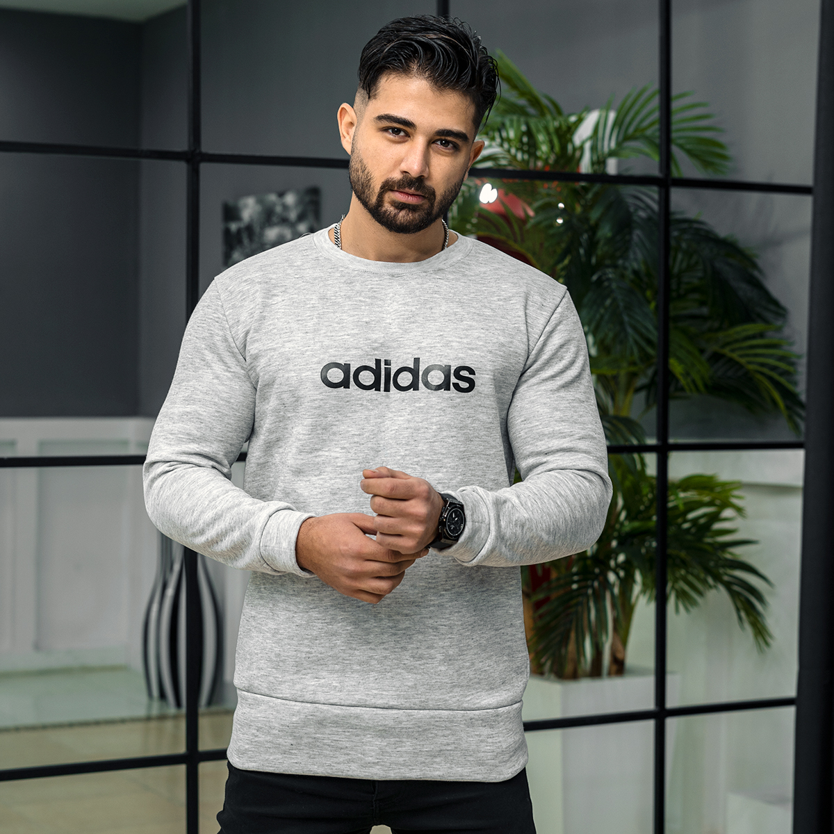 دورس آدیداس مردانه طوسی مدل Reza