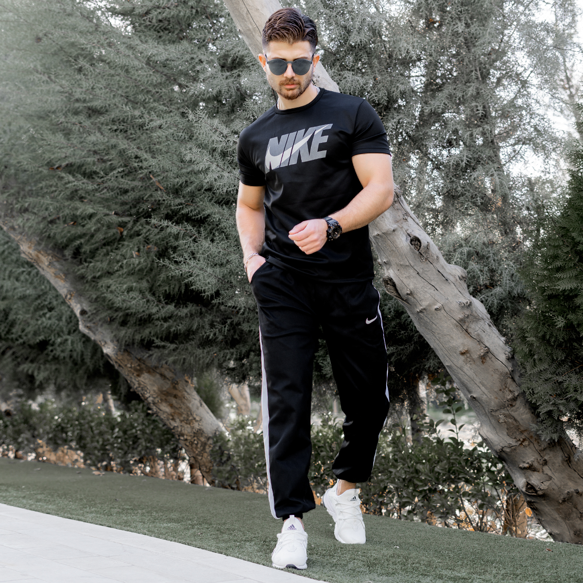 ست تیشرت شلوار نایک مردانه مدلAmor