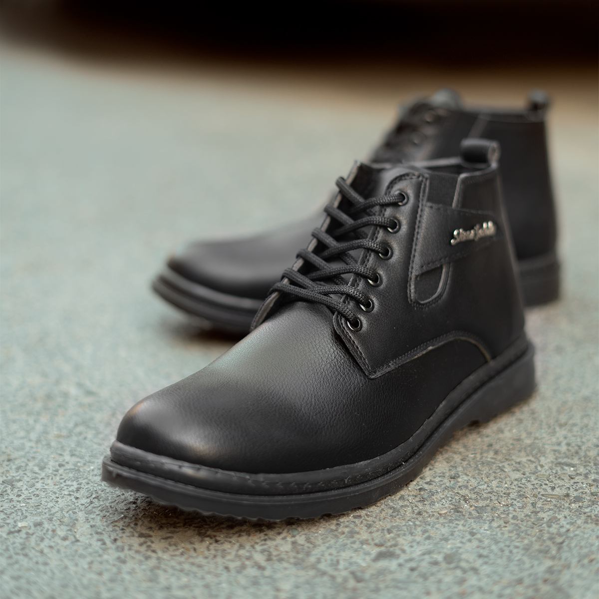 نیم بوت مردانه مشکی مدل Nariman