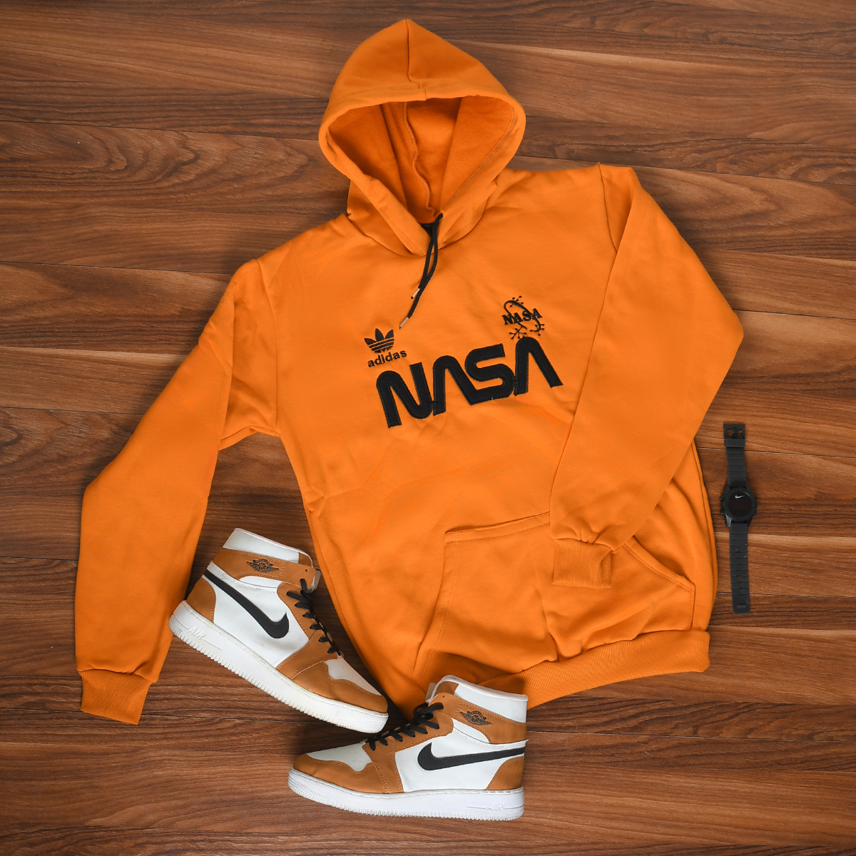 هودی مردانه Nasa خردلی مدل Jason