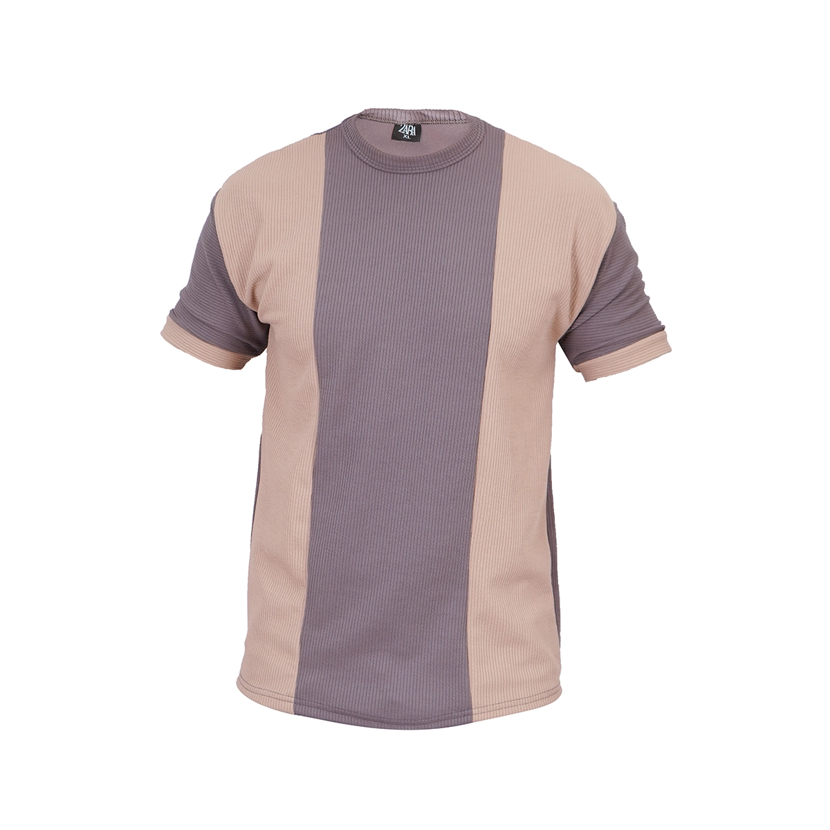 تیشرت مردانه طوسی کرم مدل Kaveh