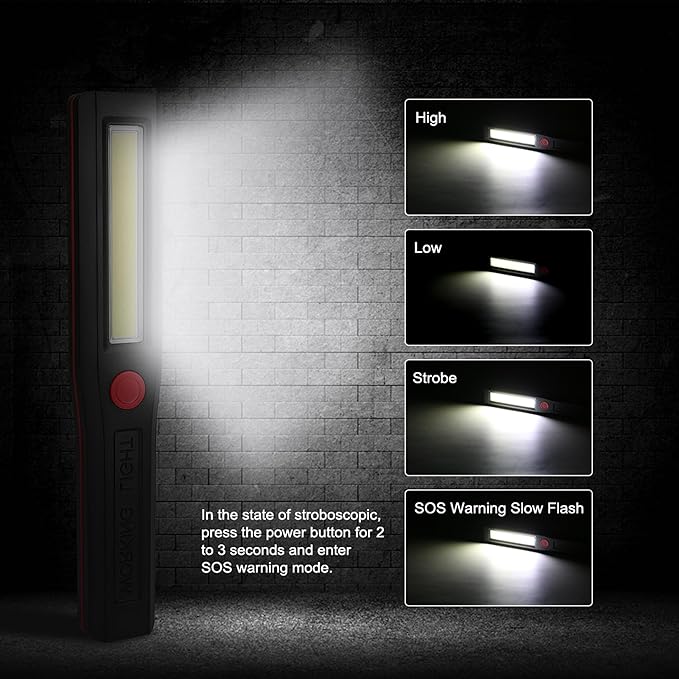 چراغ قوه آهنربایی دستی مدل SMD