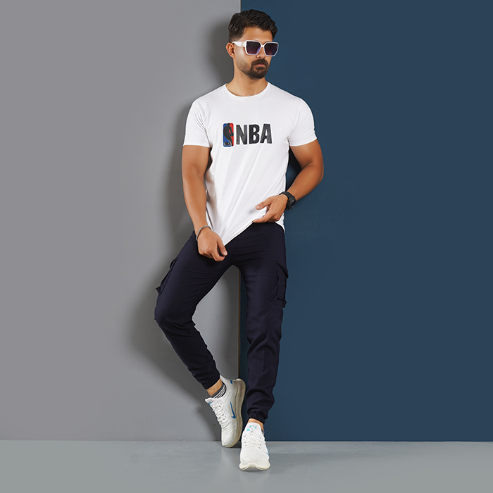 شلوار اسلش سرمه ای مردانه مدل KOMBO