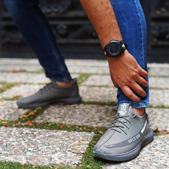 کفش ورزشی Sply-350 مردانه طوسی سفیدمدل Yogi